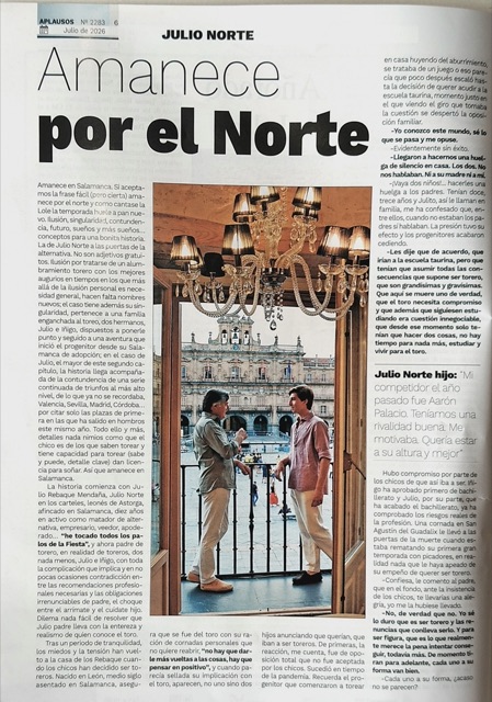 Página 6: reportaje «Amanece por el Norte»