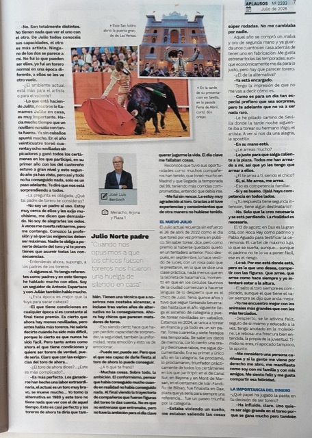 Página 7: entrevista a Julio Norte padre